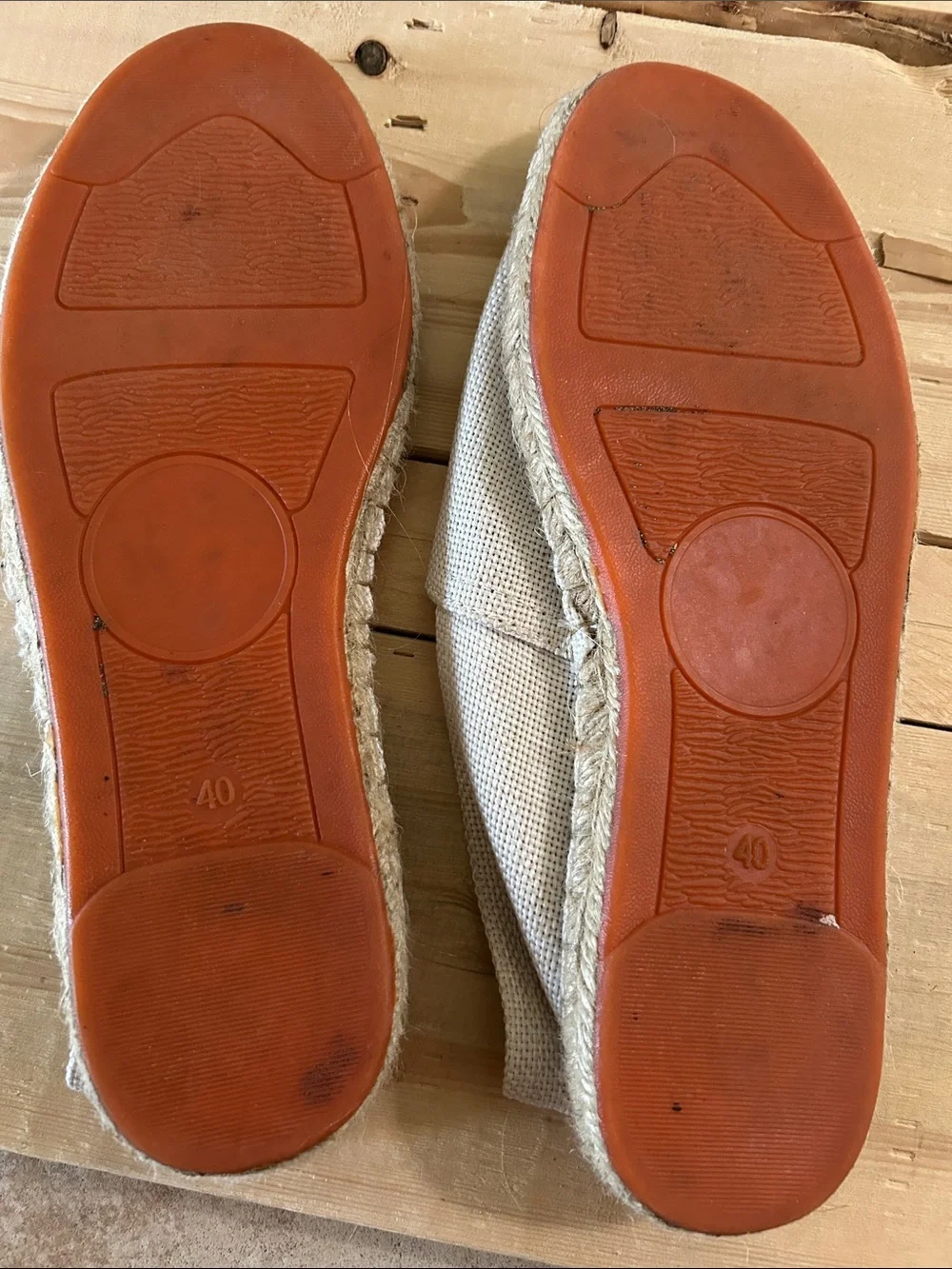 Women's Canvas Espadrille Slip-Ons in Natural Cream